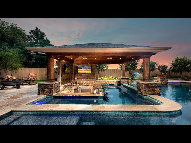 WONDERFUL! 100+ OUTDOOR SWIMMING POOL DESIGN WITH DECK IDEAS | BACKYARD ABOVE GROUND POOLS IDEAS