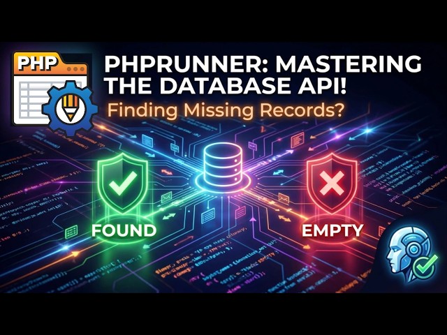 PHPRUNNER | DATABASE API | RECORD NOT FOUND