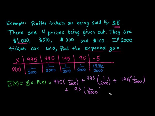 Finding the Expected Value of a Probability Distribution