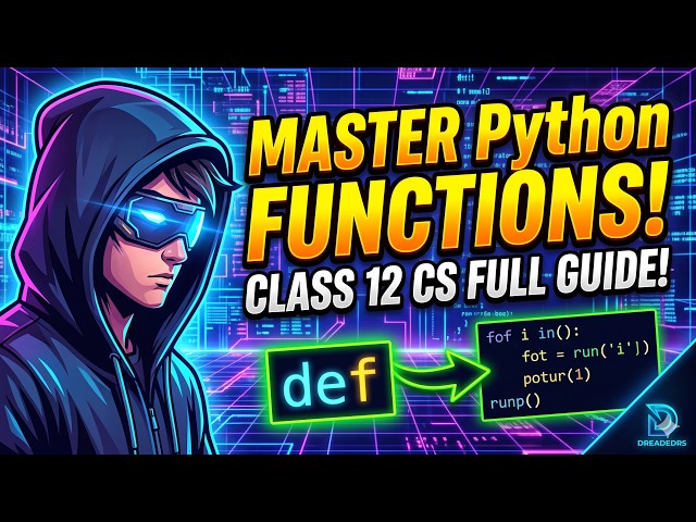 Working with Functions Class 12 CS Full Chapter | Complete Guide by DREADEDRS 💻