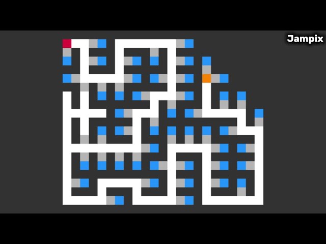 Maze generation algorithm - Flood Fill & DFS & Backtracking
