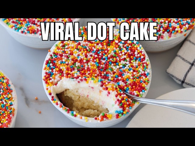 Viral Dot Cake Recipe | The Sprinkle Cakes Everyone’s Obsessed With