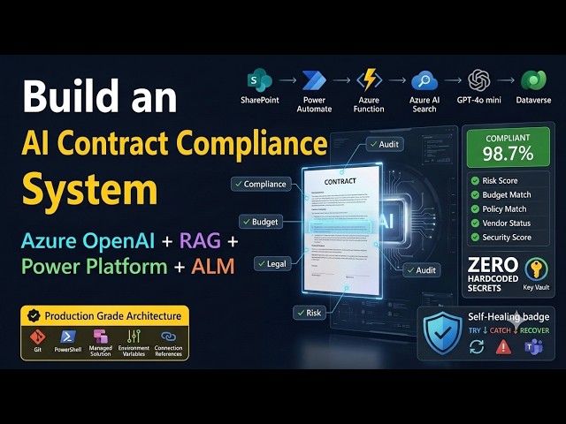 Build a Production-Grade AI Contract Compliance System | Power Platform, Azure OpenAI, RAG & ALM