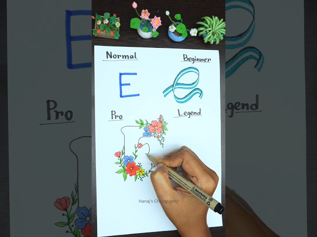🔥💜E Lettering: Beginner to Legend✨ #handwriting #calligraphy #calligraphylattering #handlettering