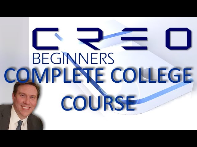 Creo Complete College Course for Beginners with Training Guide