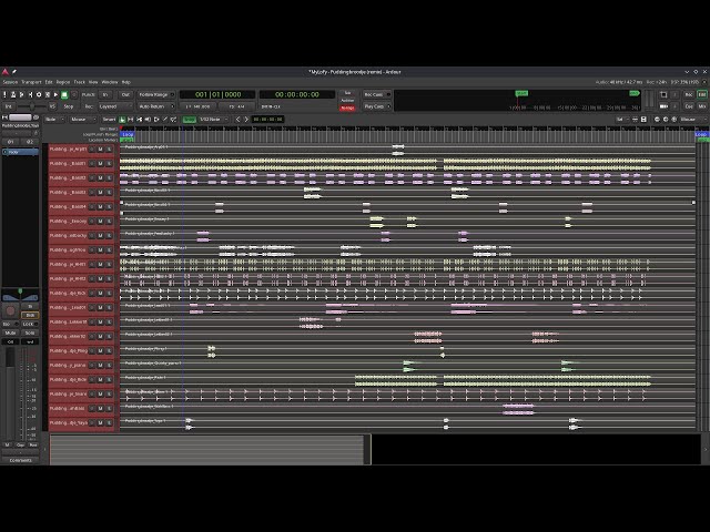 Remixing from stems using Ardour (unfa live 2022-11-06)