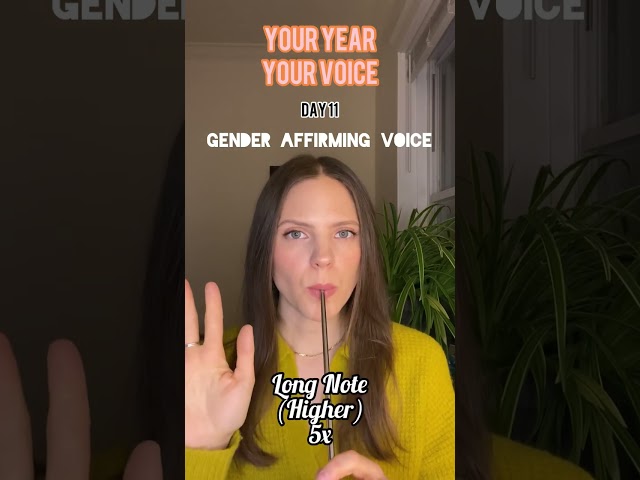 Easy Straw Vocal Warm Up - Gender Affirming Voice - Vocal Feminization, Vocal Masculinization