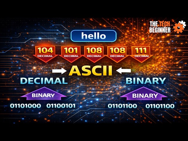 Lecture 1.5 – ASCII Table, Decimal and Binary Representation | Step-by-step tutorial