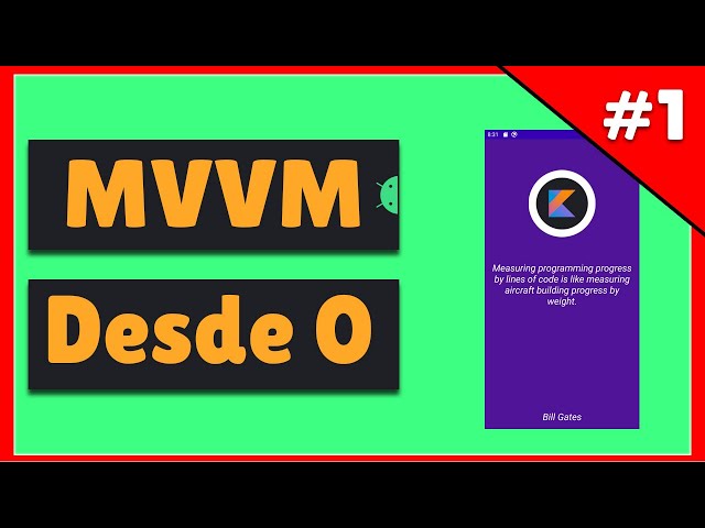 MVVM on ANDROID 📐 [2021] 📐 - Model View ViewModel Architecture in Kotlin with LIVE DATA from scra...
