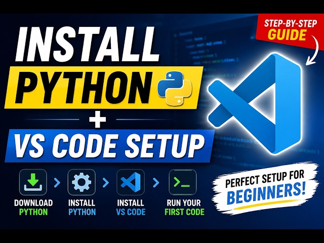 VS Code + Python Setup Tutorial | Best Coding Environment ⚡