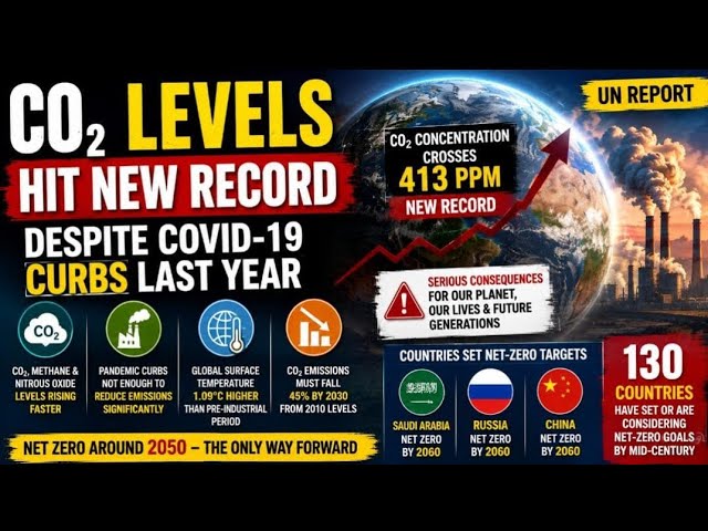 CO₂ Levels Hit New Record Despite COVID Curbs | UN Warns of Rising Climate Risks