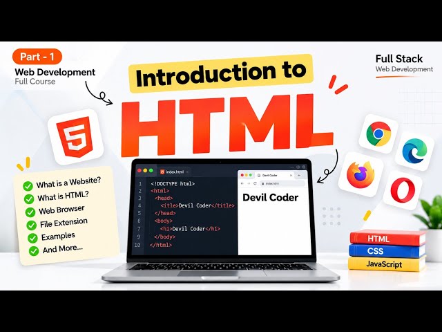 HTML Tutorial for Beginners in Hindi | Introduction to HTML | Web Development Full Course #1