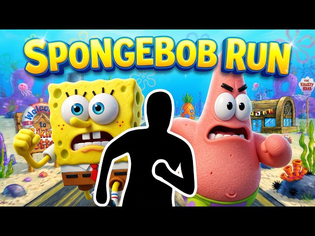 Calentamiento interactivo e inmersivo en 4K | SPONGEBOB RUN | Aventura en Fondo de Bikini | Rutin...