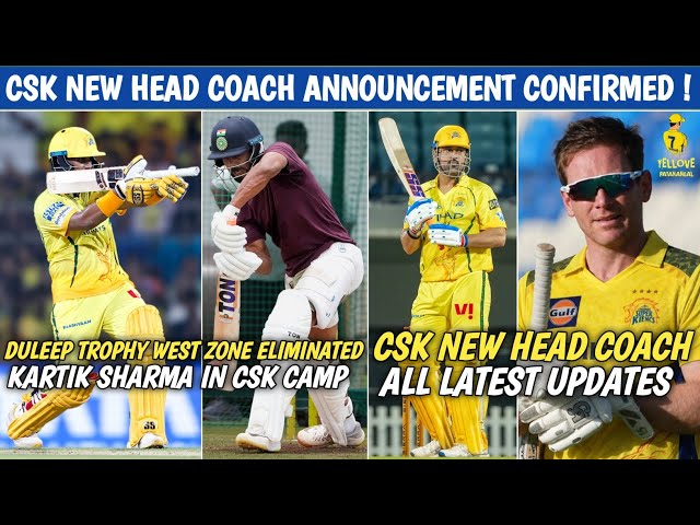 CSK New Head Coach Announcement Coming Soon! 👀🔥 Kartik Sharma Back In CSK Camp 😱 ETPL Updates