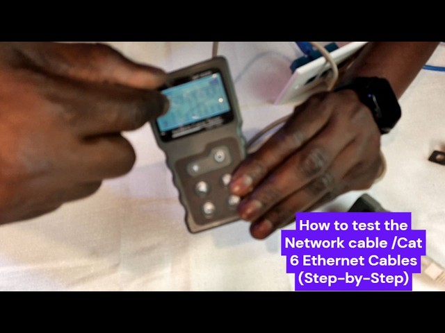 How to Test the Network Cable -Cat 6 Ethernet Cables (Step-by-Step)