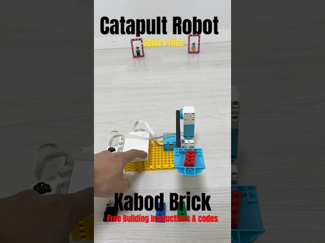 Catapult Robot -Spike prime(free building Instructions & codes) #스파이크프라임 #legoeducation #programming