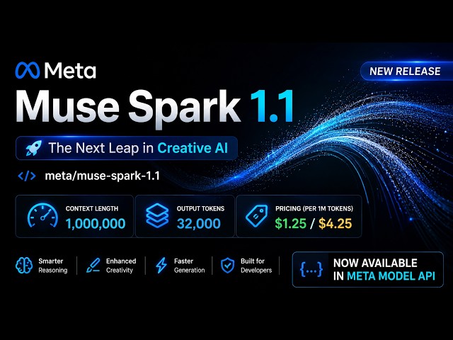 🚀 Meta Muse Spark 1.1 Is Here! | 1M Context, Multimodal AI & Powerful Coding Agents