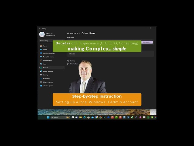 How to Add an Admin Account to Windows 11 [23624.1032]