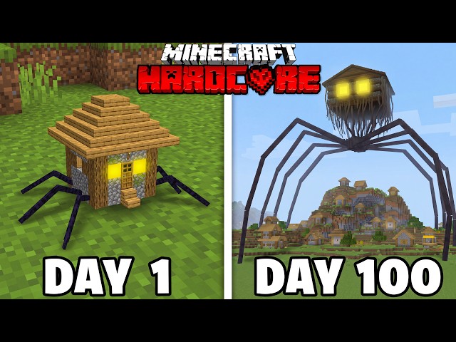 I Survived 100 Days as HOUSE HEAD in Minecraft