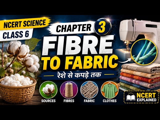 Class 6 Science Chapter 3 | Fibre to Fabric | NCERT | Full Chapter Explanation l #fibertofabric