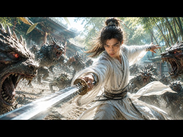 🔥Latest Martial Arts Movie 2026! Beast attacks, hidden master kills all with one sword strike!