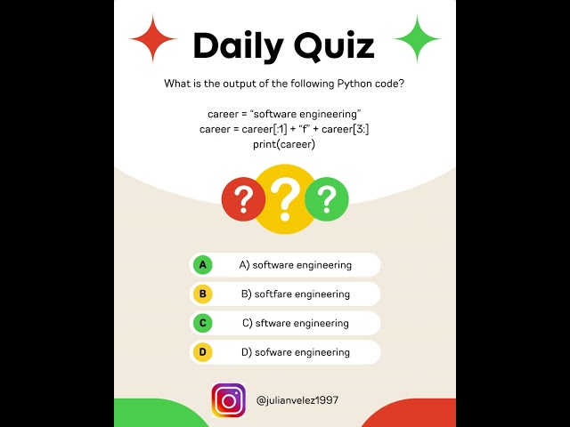 python quizz  #python #programming #coding #java #javascript