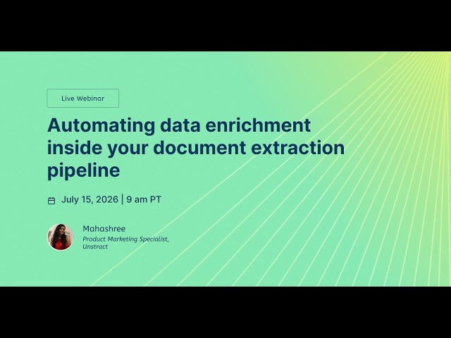 Automating data enrichment inside your document extraction pipeline