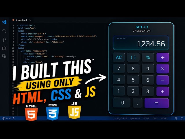 I Built Calculator Using Html, css, js 🔥