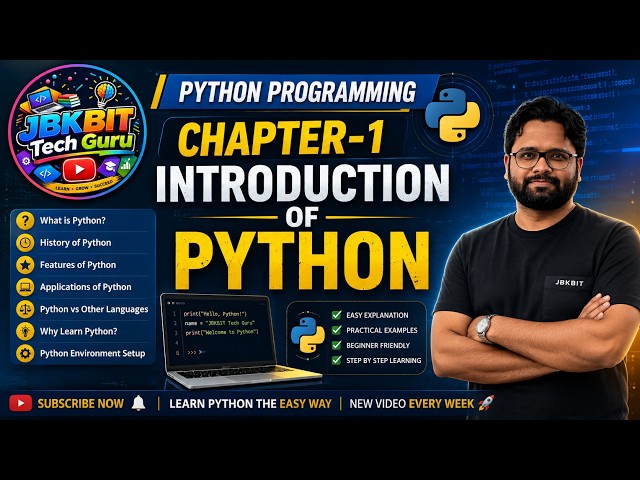 Introduction of Python | Python Tutorial for Beginners | Chapter 1