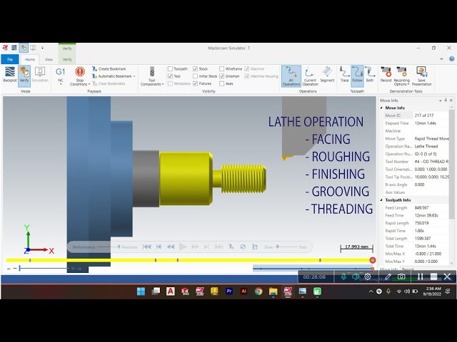 Mastercam Tutorial | CNC Turning | Lathe Program | MasterCam 2023 | #cnclathe #lathe #cnc #mastercam