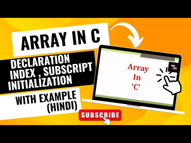 What is Array in C ? || Syntax || Declaration Of Array || Example.