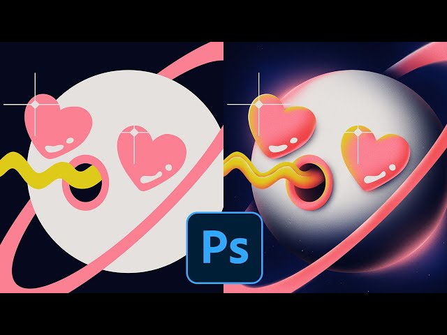 Amazing Glows & Gradients in Photoshop | Illustration Tutorial