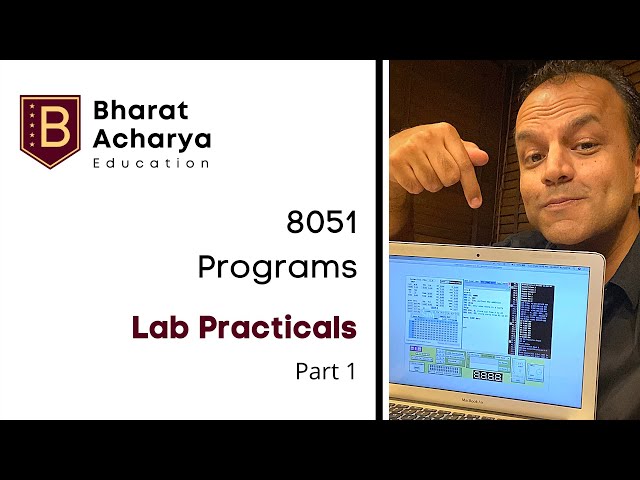 8051 Practicals | Simulator Programs Part 1 | Add, Sub, Mul, Div | Bharat Acharya Education
