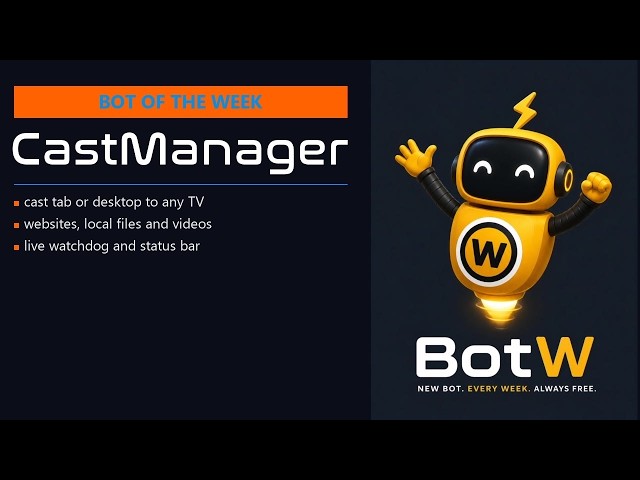 CastManager: Cast Any Website or File to Your TV in C# | GPAL Bot of the Week