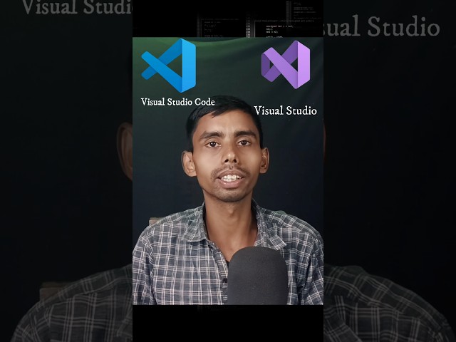 Different between Visual Studio Code or Vishal Studio #shorts #vscode #visualstudio
