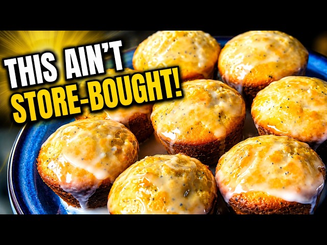 These Lemon Poppy Seed Muffins Taste Like They Came From The Bakery Counter 🍋