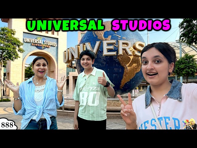 UNIVERSAL STUDIOS | Ep 888 | Family Travel Vlog Singapore | Aayu and Pihu Show