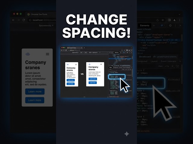 Change Website Spacing With CSS Padding 🔥 #shorts