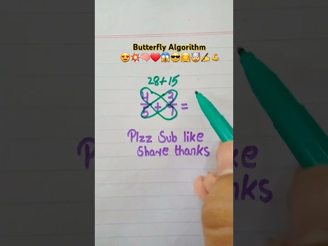 Butterfly Algorithm😍🧠❤ #maths #education #mathstricks #multiplication #fraction #mathematics #foryou