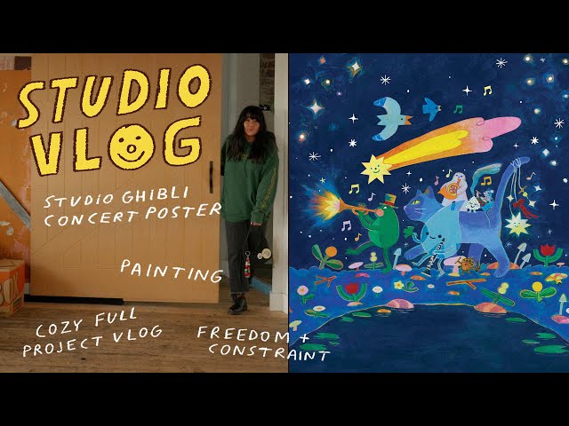 Reframing Constraint 🌱 studio vlog: studio ghibli concert poster