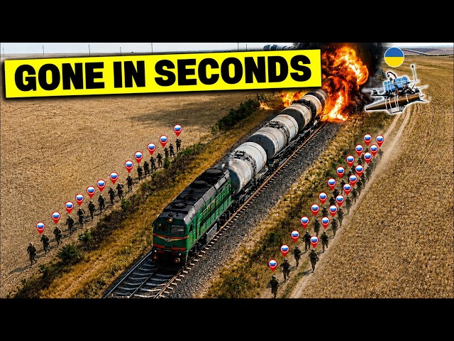 Ukrainian Drones Caught Russian Propane Train Inside Russia - 2 Minutes Later, 76 People Had To Run
