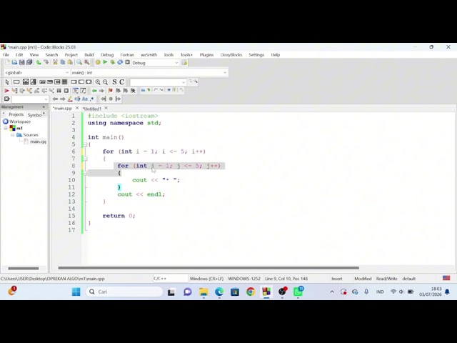 Materi 11 – Nested Loop 
