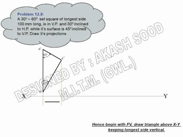Projection of Planes Triangle by AKASH SOOD.wmv