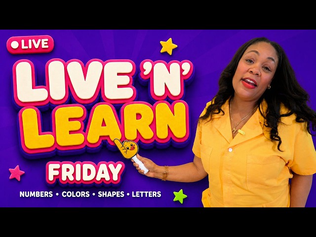 🔴LIVE 'n' Learn! | Toddler & Preschool Learning | Learn with Ms. Monica + Songs for Kids