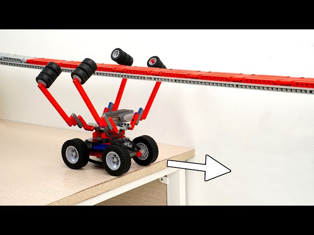 Making LEGO Car Cross Long Hanging Track | Smart lego