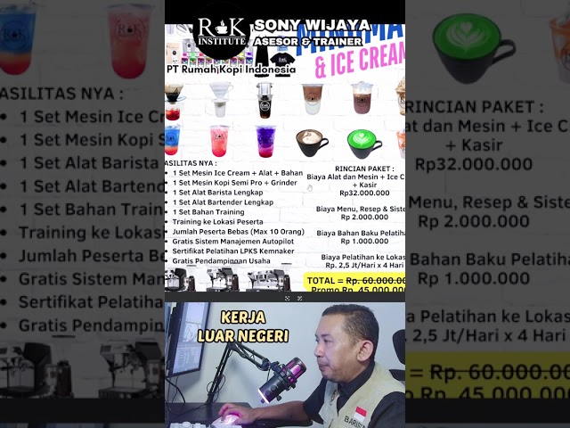 premium drink packages and drinks plus ice cream