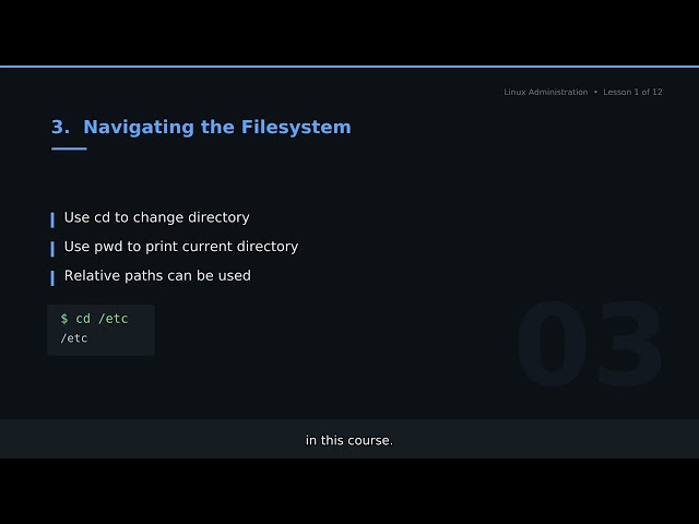 Linux Administration  |  01. Linux Filesystem