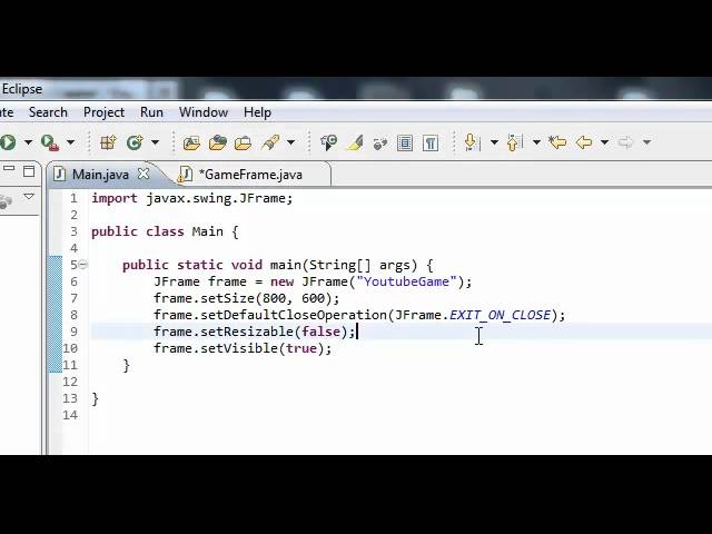 Java Game Tutorial - 1 - Setting Up