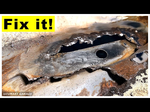 REPAIR Rust HOLES in CAR Floor RESTORING my JAPANESE Car JDM Restoration