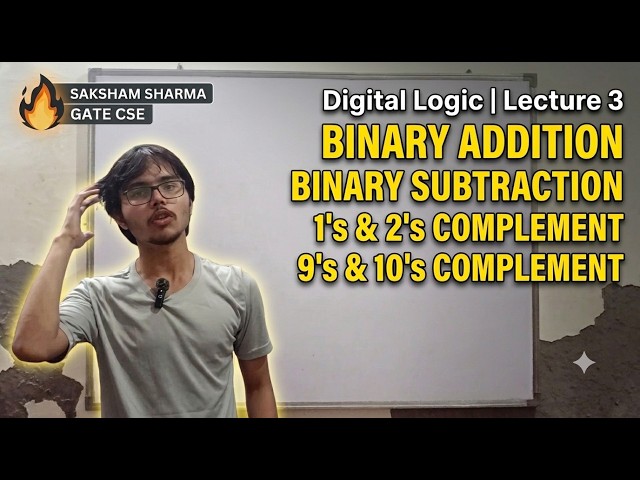 Binary Addition, Subtraction & Complements (1's, 2's, 9's, 10's) | Digital Logic Lecture 3